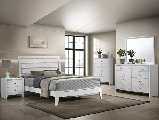 Evan Q. Headboard/Footboard White - DMV Furniture