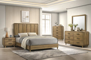 Nyomi Light Brown Queen Panel Bed from Crown Mark - DMV Furniture
