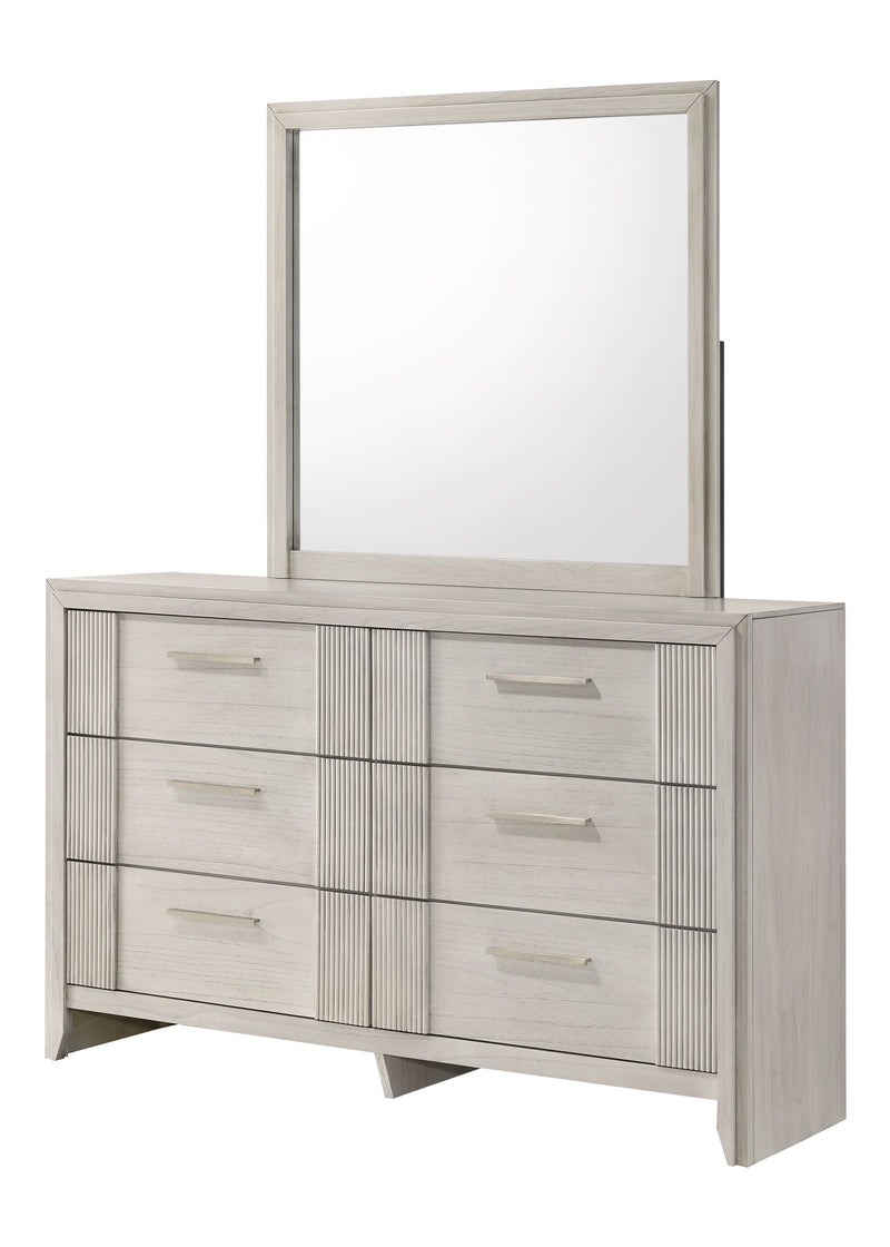 Carlton White Mist Dresser Top (Mirror Only) from Crown Mark - DMV Furniture