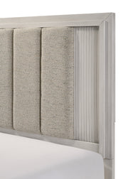 Carlton White Mist Upholstered King Bed from Crown Mark - DMV Furniture