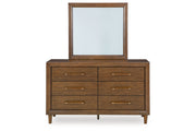Lyncott Brown Dresser and Mirror -  Ashley - DMV Furniture