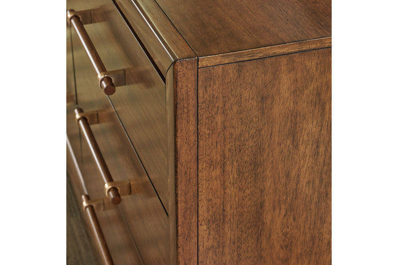 Lyncott Brown Dresser and Mirror -  Ashley - DMV Furniture