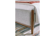 Lyncott Brown California King Upholstered Bed from Ashley - DMV Furniture