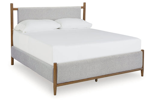 Lyncott Brown California King Upholstered Bed from Ashley - DMV Furniture