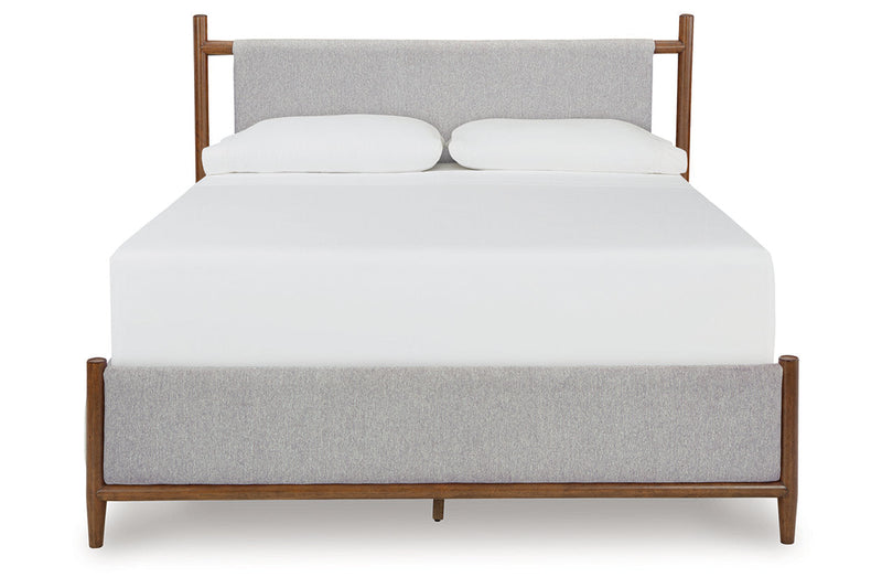 Lyncott Brown California King Upholstered Bed from Ashley - DMV Furniture