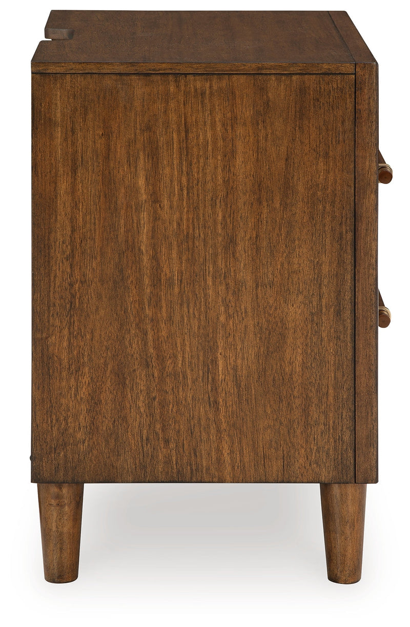 Lyncott Brown King Upholstered Bed, Chest and Nightstand from Ashley - DMV Furniture