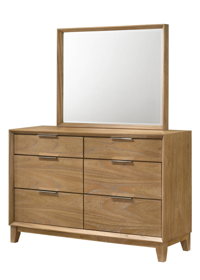 Florian Natural Wood Upholstered Storage Bedroom Set from Crown Mark - DMV Furniture