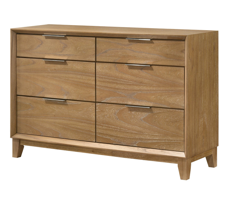 Florian Natural Wood Upholstered Storage Bedroom Set from Crown Mark - DMV Furniture