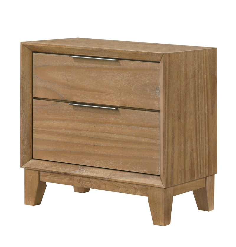 Florian Natural Wood Upholstered Storage Bedroom Set from Crown Mark - DMV Furniture