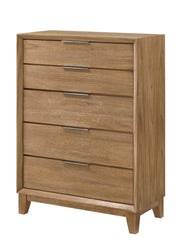 Florian Natural Wood Upholstered Storage Bedroom Set from Crown Mark - DMV Furniture