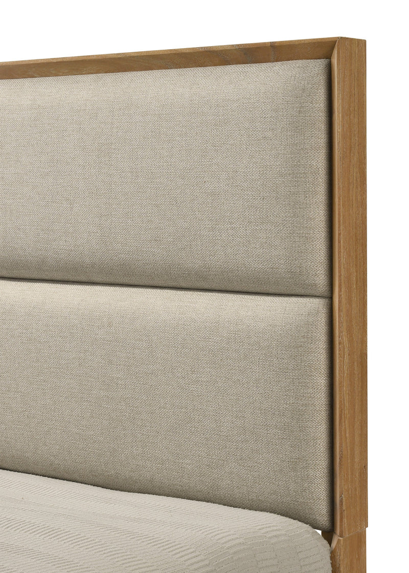 Florian Natural Wood Upholstered Storage Bedroom Set from Crown Mark - DMV Furniture