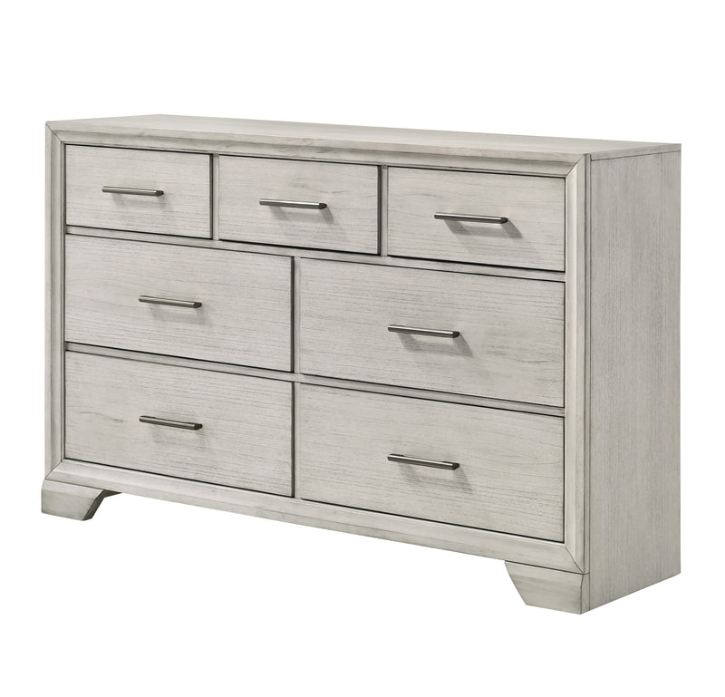 Jaymes White Mist Footboard Storage Platform Bedroom Set from Crown Mark - DMV Furniture