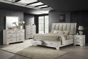 Jaymes White Mist Footboard Storage Platform Bedroom Set from Crown Mark - DMV Furniture