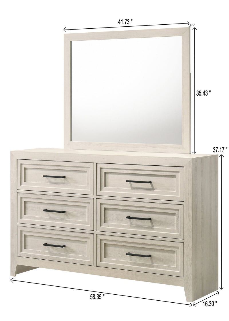 Lorraine Antique White Panel Bedroom Set from Crown Mark - DMV Furniture