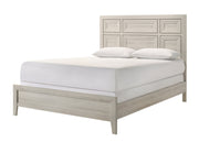 Lorraine Antique White Queen Panel Bed from Crown Mark - DMV Furniture