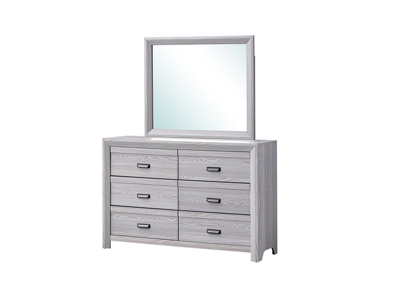 Adelaide Driftwood Upholstered Panel Bedroom Set from Crown Mark - DMV Furniture