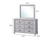 Adelaide Driftwood Upholstered Panel Bedroom Set from Crown Mark - DMV Furniture