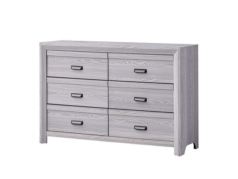 Adelaide Driftwood Upholstered Panel Bedroom Set from Crown Mark - DMV Furniture