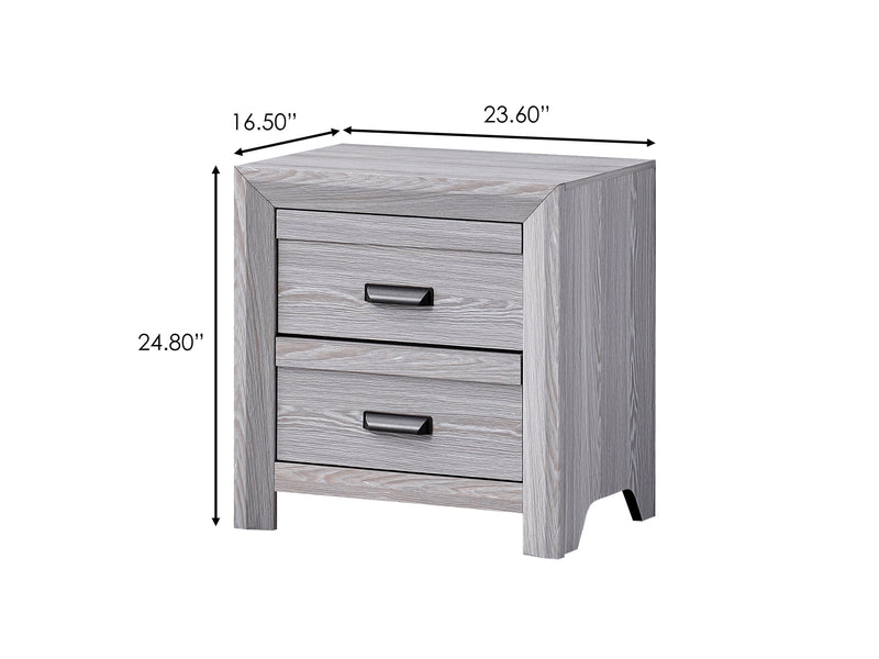 Adelaide Driftwood Upholstered Panel Bedroom Set from Crown Mark - DMV Furniture