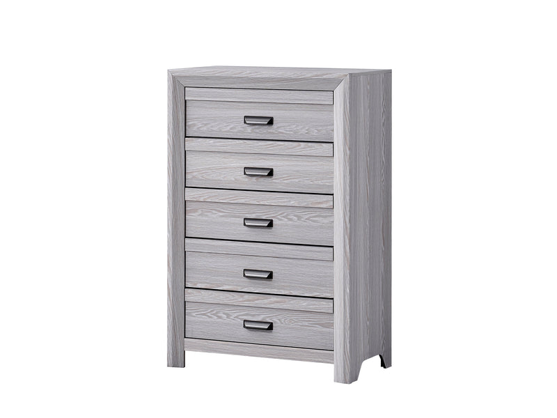 Adelaide Driftwood Upholstered Panel Bedroom Set from Crown Mark - DMV Furniture