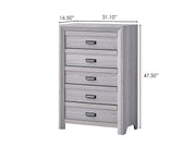Adelaide Driftwood Upholstered Panel Bedroom Set from Crown Mark - DMV Furniture