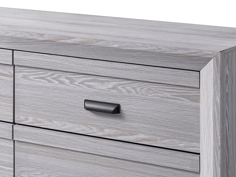 Adelaide Driftwood Upholstered Panel Bedroom Set from Crown Mark - DMV Furniture