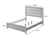 Adelaide Driftwood Upholstered Panel Bedroom Set from Crown Mark - DMV Furniture