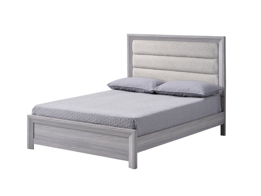 Adelaide Driftwood King Upholstered Panel Bed from Crown Mark - DMV Furniture