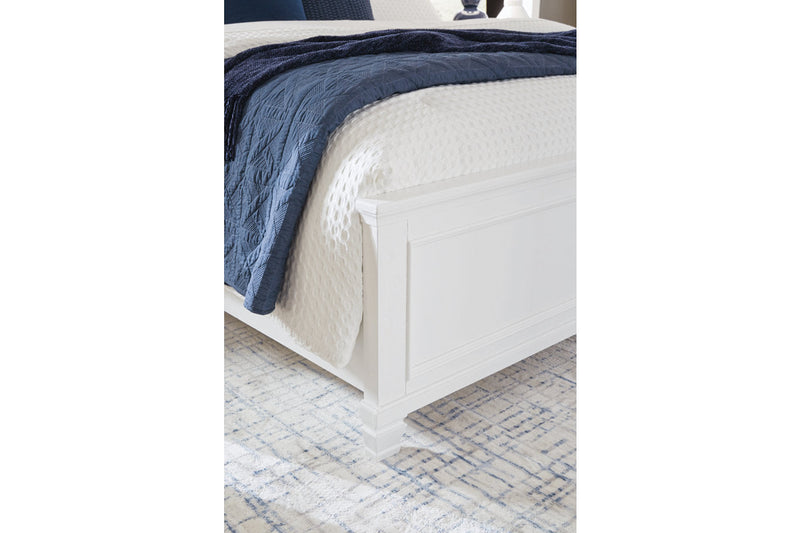 Fortman White King Panel Bed -  Ashley - DMV Furniture
