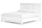 Fortman White California King Panel Bed -  Ashley - DMV Furniture