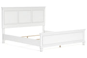 Fortman White California King Panel Bed -  Ashley - DMV Furniture
