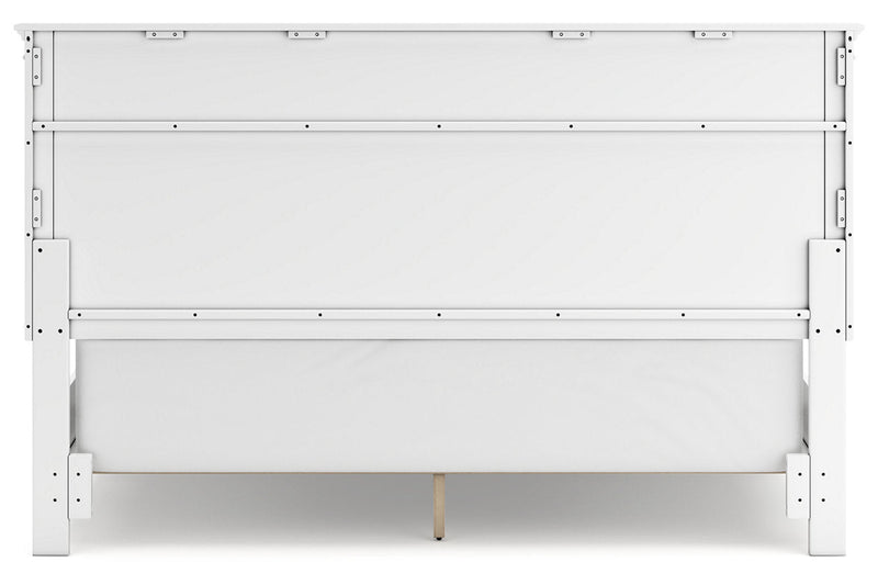 Fortman White California King Panel Bed -  Ashley - DMV Furniture