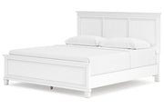 Fortman White King Panel Bed -  Ashley - DMV Furniture