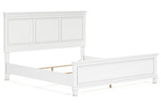 Fortman White King Panel Bed -  Ashley - DMV Furniture