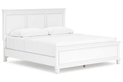 Fortman White King Panel Bed -  Ashley - DMV Furniture