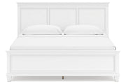 Fortman White King Panel Bed -  Ashley - DMV Furniture
