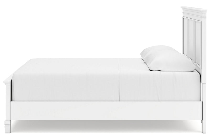 Fortman White King Panel Bed -  Ashley - DMV Furniture