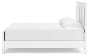 Fortman White King Panel Bed, Dresser, Mirror and Nightstand from Ashley - DMV Furniture