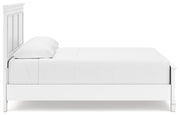 Fortman White King Panel Bed, Dresser, Mirror and Nightstand from Ashley - DMV Furniture