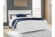 Fortman White King Panel Bed -  Ashley - DMV Furniture