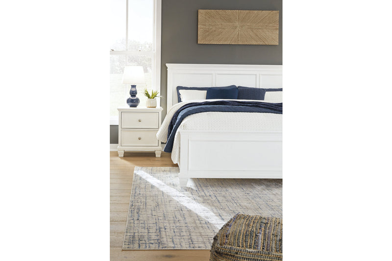 Fortman White King Panel Bed -  Ashley - DMV Furniture
