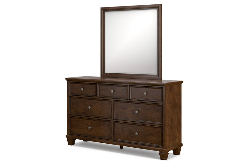 Danabrin Brown Dresser and Mirror -  Ashley - DMV Furniture