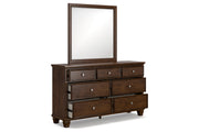 Danabrin Brown Dresser and Mirror -  Ashley - DMV Furniture