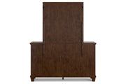 Danabrin Brown Dresser and Mirror -  Ashley - DMV Furniture