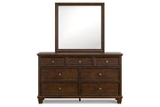 Danabrin Brown Dresser and Mirror -  Ashley - DMV Furniture
