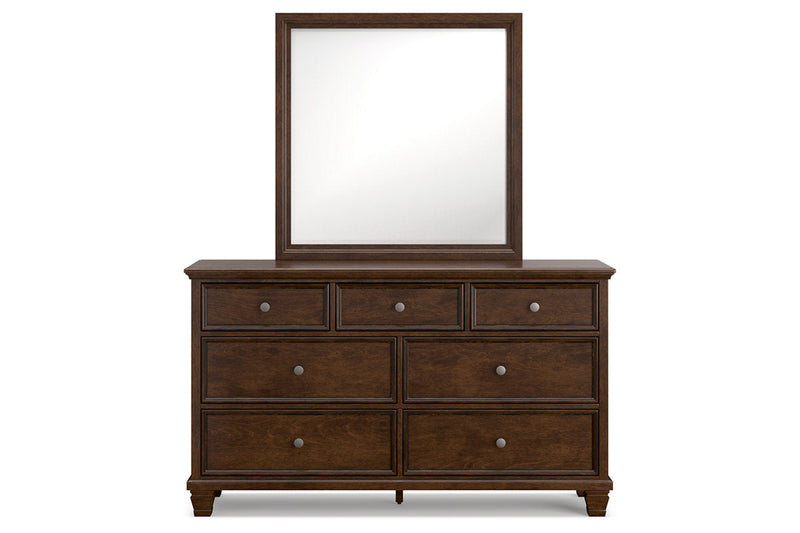 Danabrin Brown Dresser and Mirror -  Ashley - DMV Furniture