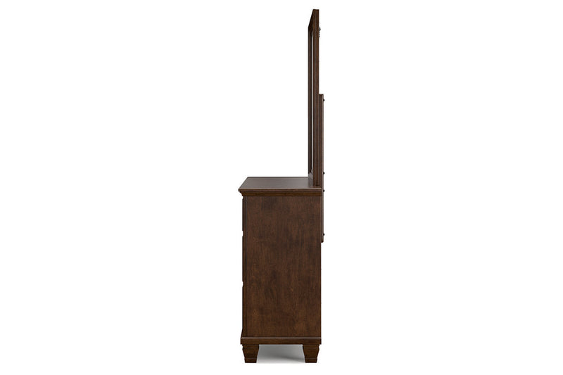 Danabrin Brown Dresser and Mirror -  Ashley - DMV Furniture