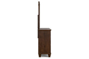 Danabrin Brown Dresser and Mirror -  Ashley - DMV Furniture