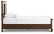 Danabrin Brown Twin Panel Bed with Mirrored Dresser from Ashley - DMV Furniture