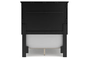 Lanolee Black Twin Panel Bed -  Ashley - DMV Furniture